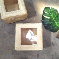 BESEK BLICING 18 x 18 x 8 cm BLICING Bamboo Besek/ gudeg Besek/ jogja Besek/ hampers/