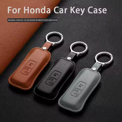 Leather Car Remote Key Case Shell For Honda SH 125 Forza 350 250 750 ADV 150 X-ADV SH300 150 SH150i 