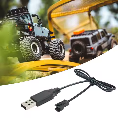 RC Usb Charger Cable For 3.7V Lithium Battery Charger SM-2P Charging Cable Car Aircraft Helicopter T