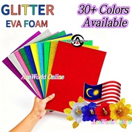 Eva Glitter EVA Foam Sheet | A4 | 20x30cm | Kad Busa EVA Berkilau