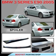 BMW 3 SERIES E90 2005-2011 M-SPORT STYLE REAR TRUNK SPOILER LIP -MATERIAL PU GETAH BODYKIT