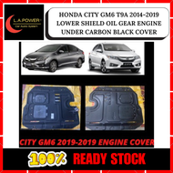 HONDA CITY GM6 T9A 2014 - 2019 LOWER SHIELD OIL GEAR ENGINE UNDER CARBON BLACK ENGINE COVER PP MATER