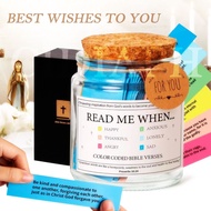 Catholic Bible Verses in a Jar -Perfect Gift for Baptism, Scripture Encouragement Jar Christmas Gift