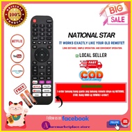☎ ☇◑ ♂ NATIONAL STAR Smart TV REMOTE Replacement Remote NATIONAL STAR. READ DESCRIPTION!!