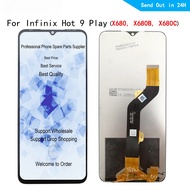 6.82" LCD With Frame For Infinix Hot 9 Play Screen X680 X680B X680C Display Touch Digitizer With Fra