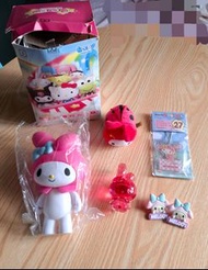 (全5件) 日本限定 Tokyo Japan Sanrio Characters Animal Collection My Melody 日本一番賞 No.27 鎖匙扣/23'盲抽大公仔/公仔頭夾線夾