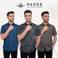 [Batik 6/10] Pazze Baju Batik Slim Fit Short Sleeve SS30350/394/397/398/399/400/401/402/403/404/406/