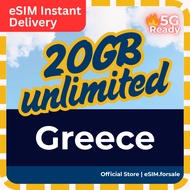 Greece eSIM 希腊 Vodafone,Wind 5G | Total 3GB/5GB/10GB/20GB | Daily 500MB/1GB/2GB  from 3-30days [Smal