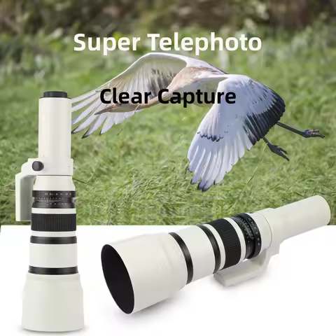 JINTU 500mm F/6.3 T-Mount Super Telephoto Camera Lens for Nikon Canon Sony DSLR Camera and Macro 4/3