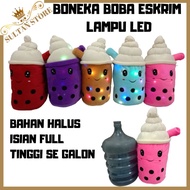 Jumbo ice cream Boba doll with LED lights SNI jumbo bobba doll LED segalon