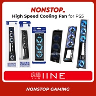 IINE 良值 PS5 Fat Slim Pro Cooling Fan High Speed Cooler Fan Blue LED Lightning Effect L847 L960 L1108