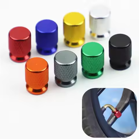 4 Pcs Aluminum Alloy Dustproof Tyre Valve Cap Covered Car Motorcycle Universal Tube Tyre Valve Cap B