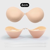 FallSweet 2.5/4/6CM Thick Round Shape Seamless Invisible Adhesive Nubra Push Up Stick On Wedding Reu