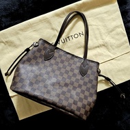 經典棋盤格紋LV  NEVERFULL GM縮口