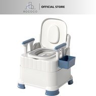 Portable Toilet Convenient For The Elderly, Children, Toilet With Sturdy Armrest, Smart Toilet With Cushion