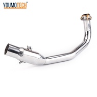 ระบบท่อไอเสียแบบเต็มสำหรับมอเตอร์ไซค์ฮอนด้า Forza 350 ADV350 2021-2024 NSS350ดัดแปลงท่อลิงค์ด้านหน้า