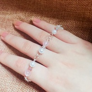 (SG LOCAL) y2k elegant croquette chain clasp crystal bracelet