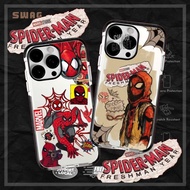 Spider-man IMD Case Compatible for iPhone 17 Pro Max 16 Pro Max 15 Pro Max 14 Pro Max 13 Pro Max 12 