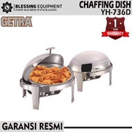 Getra Buffet Chafing Dish Oval Roll Top 6.8 L YH-736D/YH 736D