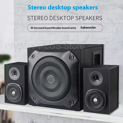 50/80W Powerful Bluetooth Speaker Set 6.5 Inch Subwoofer 2x3inch Satellite Speakers 4ohm Sound Box A