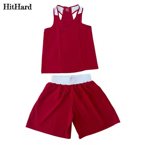 Boxing Shorts Sanda Wushu Uniform Muay Thai Shorts Shirt Set Kids Men Women Martial Arts BJJ MMA Kic