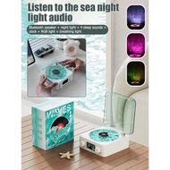 【Soothing Ocean Sounds for Sleep】 Wireless  Speaker with LED Ambient Light for Sleep and Relaxation 