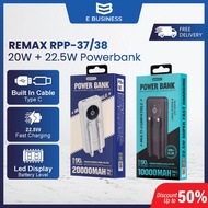 【CCC Certification】REMAX RPP-37/38 20W+22.5W Built-in dual fast charging cables power bank 10000mAh