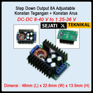 Step DOWN 8A 125-36V DC-DC Konstan Volt + Konstan Arus