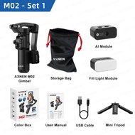 AXNEN | M02 Stabilizer 3 Axis Handheld Gimbal Face Tracking Selfie Stick for Smartphone Wireless Rem