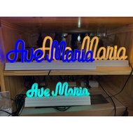 AVAEMARIA LED LETTERS WITH BASE
