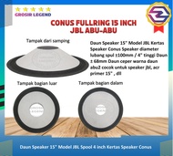 Daun Kertas Speaker Conus Speaker 15 inch JBL Abu-abu