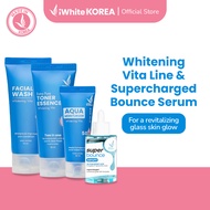 iWhite Korea Whitening Vita Line & Bounce Serum Bundle (Facial Wash, Toner, Moisturizer, Serum)