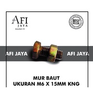 M6 X 15 MM NUT AND BOLT SIZE (PRICE PER PCS)