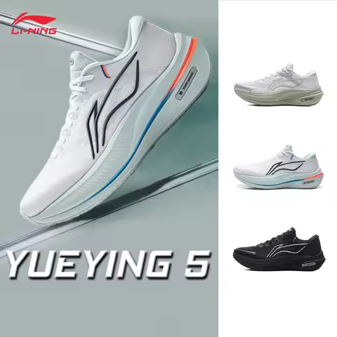 LI-NING Yueying 5 Men's Running Shoes Cushioned Protective Professional Competition Running Shoes AR