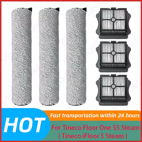Compatible For Tineco Floor One S5 Steam / ( Tineco IFloor 5 Steam ) Spare Parts Roller Brush Filter