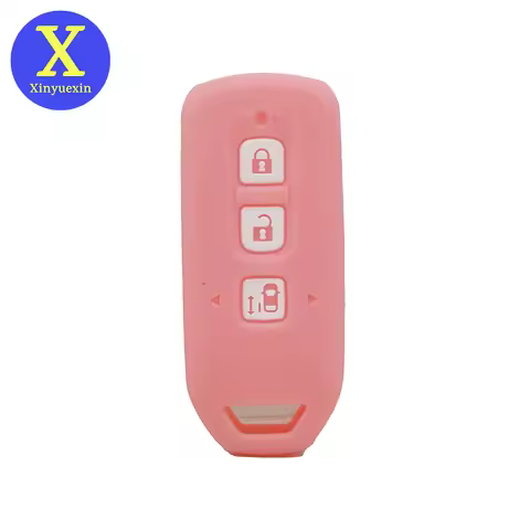 Xinyuexin 3 Buttons Silicone Motorcycle Key Cover Case for Honda NBOX Custom NBOX PLUS NONE N Wagon 