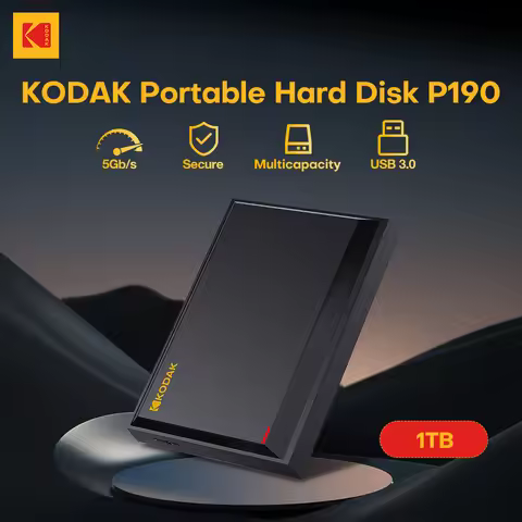Kodak 2.5 inch Protable Hard Drive USB3.0 5Gbps 500GB 1TB External Hard Disk HDD For PS4 Desktop Com