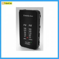 Teledevice - FM-8 大字版(黑色) 袋裝 FM/AM收音機