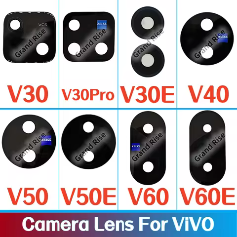 Rear Camera Glass Lens For vivo V30 V30Pro V30E V40 V50 V50E V60 V60E Rear Camera Glass Lens With Gl