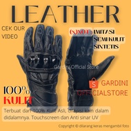 GENUINE MOTORCYCLE LEATHER GLOVES FOR WOMEN AND MEN GARUT LONG FULL FINGER ORIGINAL 100% SHEEP WINTE