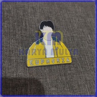 Enamel Pin Black Plated Collection Pin Six BTS Pin BTS Jungkook Euphoria - Karya Mulya