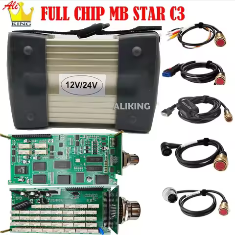 Top Quality MB Star C3 Multiplexer Full Set With All Cables MB C3 Star Diagnosis Tool MB Star C3 Mul