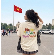 Unisex April 30 T-shirt “I Am a Vietnamese” – Loose Form Basic Cotton 100% – Shirt bag for Men and W