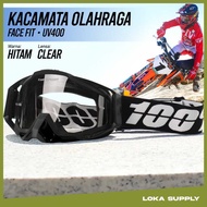 TaffSPORT Motorcycle Helmet Goggles UV400 Protection Windproof - UV400