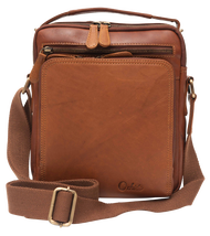 Leather Messenger Bag - Full Grain Leather Sling Bag -Leather Bag for Men - Vintage Oil Leather Messenger Brown Bag- Oxhide LL10