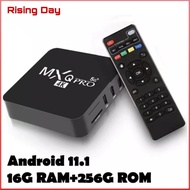 NEW M.XQ PRO 5G+256G 4K Android 11.1 Ultra HD TV Box + i8 Mini Keyboard 2.4GHz 3-color with Touchpad