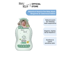 BZU BZU Botanical Essential Oil Head-to-Toe Baby Wash Bundle Deals (Bergamot & Cedarwood) (600ml)