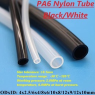 PA6 Nylon Tube Hose  High Pressure Oil And Water Pipes ID 2mm 3mm 4mm 5mm 6mm 7mm 8mm 9mm 10mm Plast