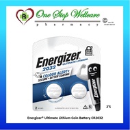 ENERGIZER ULTIMATE LITHIUM COIN BATTERY CR2032 (EXP:05/2037)