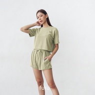 FUKU - Knit wear - Crop top T-Shirt - Short Knit Shirt One Set/